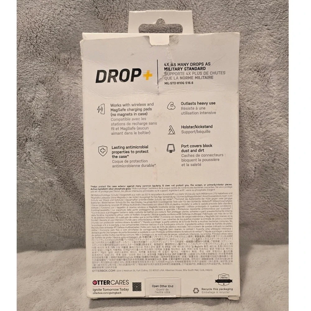 OtterBox Defender Pro Series Case‎ for iPhone 14 Plus Drop Tested Tan/Blue